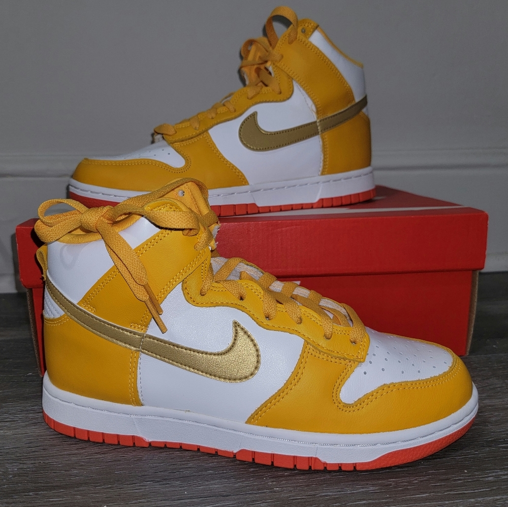Nike dunk hi high University Gold 7y